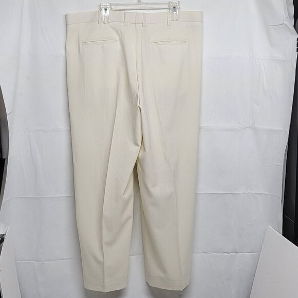 Vintage Virgola Uomo Mens Dress Pants 42 ( Fit 41 X 29 ) Pleated Front Textured - Picture 7 of 15